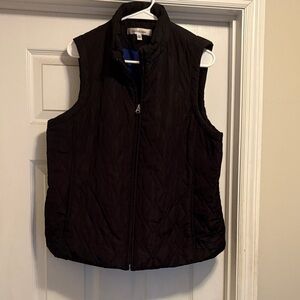 Croft & Barrow Women's Dark Quilted Vest